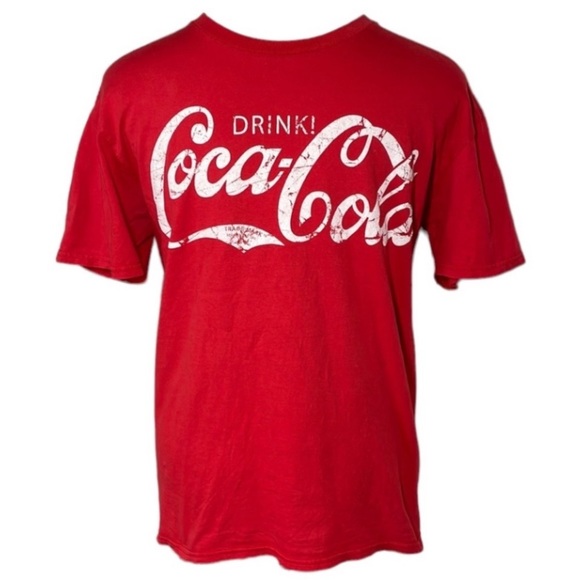 Coca Cola Other - Drink Coca-Cola Graphic T-Shirt Red White Soft Tee Shirt Coke Vintage Print
